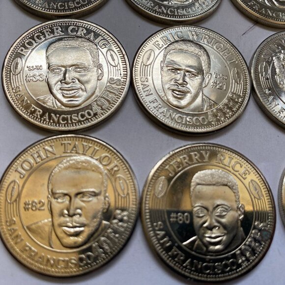 San Francisco 49ers then and now 1994-95 collectable coins 12 of 20 Lot #11 - Picture 10 of 11